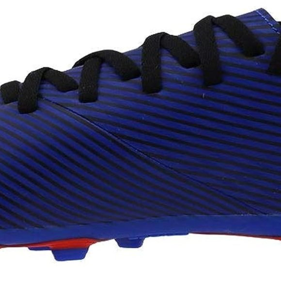 NWT! ADIDAS NEMEZIZ 19.4 FLEXIBLE GROUND SOCCER CLEATS BLUE BIG BOY SZ 4 - Picture 4 of 5